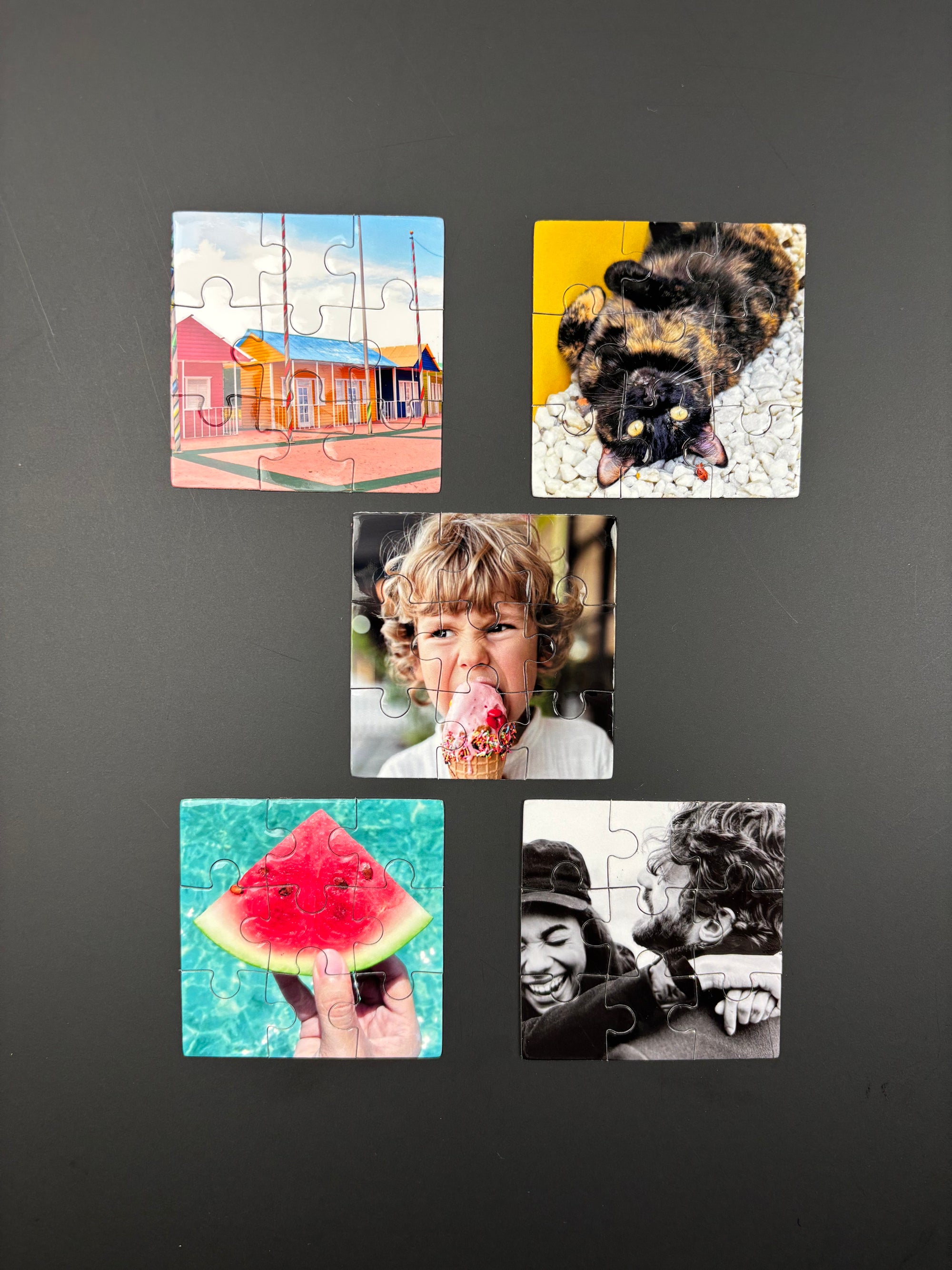 5 puzzles de 9 pièces - À personnaliser